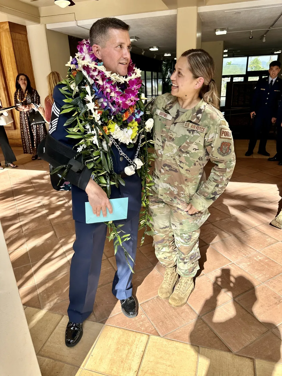 service-member lei ceremony